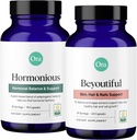 Ora 有机BeYouTiful & Hormone平衡套装:女性的自然美与健康基本要求,60个Vegan Capsules配有B维生素+90个Capsules配有Ashwagandha和更多。