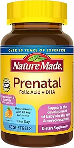 产前生产 + DHA 200 mg 多维他命软胶 60 Ct