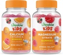 与维生素D儿童+镁儿童,Gummys Bundle - 大品尝,维生素补充,Gluten Free, GMO Free, Chewable Gummy 的活化钙.