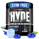 ProSupps Mr. Hyde Max Pump Pre Workout Powder - Stim-Free Preworkout Supports Blood Flow, Muscle Volume & Endurance - Caffeine-Free Nitric Oxide Gym & Fitness Supplements (Blue Razz, 20 Servings)