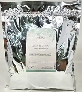 Yohimbe Bark Wildcrafted Cut & Sifted - Pausinystalia Yohimbe, 1 lb, (西星植物学)