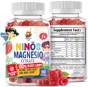 儿童与成人用镁(Gummys for Kids & Adults) - 100mg - 冷静用镁(Calm) Chews - 镁(Gummys) Mood & Muscle 支持用铬配方-30 Gummys