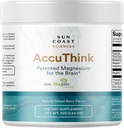 太阳海岸科学 太阳海岸科学 AccuThink - 专利的镁脑 - 2.64oz 记忆补充 大脑健康,睡眠,Mood Boost - 认知支持 补充 镁 Threonate Vitamin C