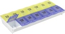 EZY DOSE(14天) AM/PM Pill Planner,医学案例,维生素组织器箱,2X-Large锁定比对安全处方药和防止意外打捞,彩色 May Vary, BPA Free