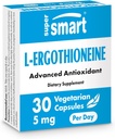 Supersmart L-Ergothioneine 补充剂 每日5毫克(高级抗氧化剂) ++ 非GMO - 30 蔬菜卡普尔