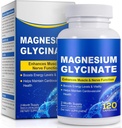甘化镁用于睡眠,Mood,Brain,高吸收 120 Capslues 补充,元素镁加100mg Calcium - 高生物利用率 - 维生素D3 & K2
