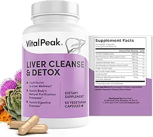 Liver Cleanse Detox & Reference - Liver Health Support Supports - 配有牛奶亚特尔,柏柏林,甜菜根粉,Turmeric, Ginger, Dandelion Root, Artichoke, 葡萄种子提取 & More - 240 Capsules