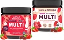 Llama Naturals Real Fruit Multivitamin Gummys 儿童与女性全食维生素 – 没有添加的甘蔗糖 – Organic, Vegan, Chewable → 90 cm 120 cm → 草莓