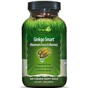 Irwin Naturals Ginkgo Smart Powerful Nootropic brain booster - 支持最大内存,焦点和精神清晰度与 DMAE, Clubmos, Choline & Acetyl L-Carnitine - 60 液态软胶