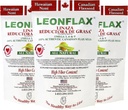 Leonflax, 100% 认证 加拿大 Flax种子,全自然,高纤维含量, 改善你消化健康膳食补充, 18 Oz, Bag, 自然健康公司(3包)