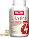 Jarrow Formules L-Lysine 500 mg, 饮食补充,蛋白质合成和健康组织支持氨基酸, 100 Capsules, 100天供应