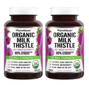 Farm Haven USDA Organical Milk Thatle Capsules | 30X 集中种子提取和80% Silymarin 标准化 - 支持liver函数和整体健康 | 240 Vegan Capsules