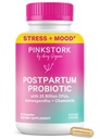 Pink Stork 产后妇女避孕药 -- -- 30亿CFUS与Ashwagandha和Chamomile, 产后荷尔蒙平衡的基本知识、摩德支持、Gut健康、消化健康、30卡普尔