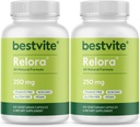 BestVITE Filler-Free Relora 250mg(240个蔬菜卡普尔(120 x2)) – 临床研究 – 不 Stearates – Vegan – 不填充器 – 支持不定期压力管理*