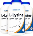 营养成本L-Lysine 500mg(1 000mg 服务),500 Capsules(3瓶)