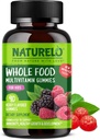 NATURELO 儿童全食维生素Gmmies 儿童全食维生素Gmmies - 儿童全食蔬菜Gummy 多维特敏 - 非GMO - 维生素和矿产品 - 90 Vegen Gummys