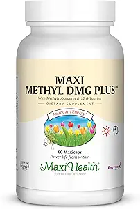 Maxi Health, Maxi Methy DMG Plus, 60 Capsules (英语: