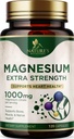 镁矿物补充1000 mg - 骨骼、心脏健康、神经和肌肉支持的高钾镁酸盐,全体支持的自然镁复合体,美国瓶装120 Capsules