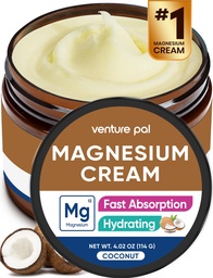 Pal Magnesium Lotion, 托皮质镁凝胶用于睡眠, 腿硬化和疼痛, 肌肉放松, 冷静, 润滑剂补充 椰油, Shea Butter & Hyaluronic Acid, 儿童安全