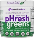pHresh Greens Raw Alkalizing 超级食品 Greens Powder - 1个月供应 + Gluten-free + 天然酶 → Raw Nutrients → 批准进行间歇快餐和 Keto 饮食 → 5 Ounces