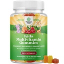 Natures Craft Plant Kids 多维他命 Gummys - 多维他命 儿童豁免支持 Gummys 配有维生素 A C D3 E B 和 Zinc Gelatin 和 Gluten 免费 非GMO 维生素 Gummy 公式 120ct