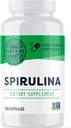 Vimergy Spiruina Capsules – 集中植物蛋白支持免疫健康与心血管功能 – Vegan, Kosher, Gluten-Free – 180 Capsules