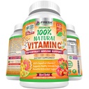 Fresh Healthcare Whole Food Vitamin C 500mg - Natural Supplement from Rose Hips, Acerola Cherry & Camu Camu - with Citrus Bioflavonoids for Immune Support - 120 Vegan Capsules