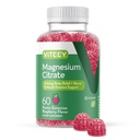 VITEEY 成人镁(Gummys) - 66mg of Magnesium Citrate Gummy for calm, Sleep, Nerve & Muscle 函数支持 - 蔬菜,Gluten Free - 60 Counter