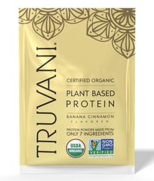 Truvani Vegan Pea蛋白粉 香蕉肉 20g 有机植物基蛋白 20g 植物基蛋白 20g 植物基蛋白 1 服务 Keto Gluten & Dairy Free → 低碳 → 无添加糖