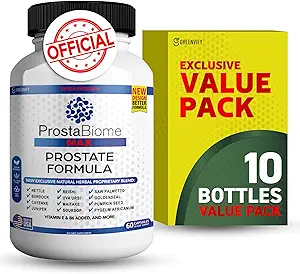 ProstaBiome Max 前列腺支持公式,天然草药与Saw Palmetto混合,60 Capsules,30天供应(10)