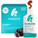 健康Cell Telomere长度补充 - 抗衰老Telomere长度补充 细胞健康用激素和维生素 - AC-11, Astragalus & Resveratrol - 30 Gel Packs, Grape Flawared