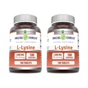 神奇的L-Lysine 1000mg氨基酸片 补充 |  Non 非GMO | Gluten Free |(180 | 2 pack) 美国制造(180 | 2 pack)