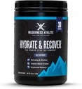 Wilderness Athlete - Hydrate & Recovering QQ液态水溶胶 电解液 饮料 混合剂 - 与 Bcaas 更快的恢复 - Hydrate Powder 含有1000mg 维生素 C - 30 service Tub(蓝莓)