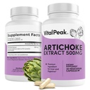 Artichoke 500 mg 补充 - Potent Artichoke 提取卡普尔用于肝脏健康和消化支持 - Artichoke Leaf 提取促进能源与焦点 - 30 Capsules