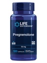 生命延展 Pregnenolone,神经激素,促进记忆健康和脑塑性,无胶体,非GMO,100卡普尔