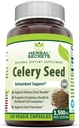 草药秘诀 Celery种子提取品 补编 | 1500 Mg | 120 Veggie Capsules | Non-GMO | Gluten-free | | 美国制作