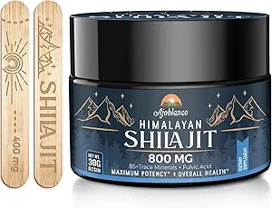 Ajoblanco 800 Mg Himalayan Shilajit Resin, Shilajit Pure Himalayan 有机体, Shilajit 纯净的补编,高剂量和能源潜力,强力和豁免, 男女, 30克