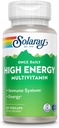 SOLARAY 一次每日高能量多维素、无铁、免疫系统和能源支助、全食品和草药基成份、男女多维生素、60种服务、60种蔬菜