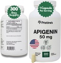 PRISTINE的Apigenin 50mg 300 睡眠盖-前列腺支持补充剂