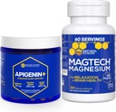 Natural STACKS Apigenin for Sleep + Magtech Magnesium 补充包 - 支持睡眠和脑健康* - 300 总包