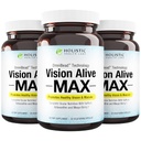综合健康实验室 视觉活命 Max 配有8种天然成份 Lutemax 2020, Bilberry, Blueberry, c3g 来自黑曲兰, Maqui Berry, Saffron, 和 Astaxanthin (30 Counter (Pack of 3))