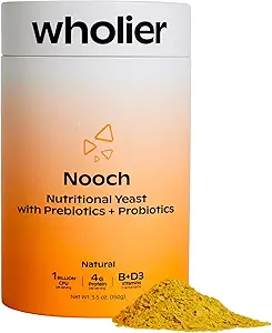 为古特健康提供更佳的营养性酵母花(Prebiotics & Probiotics). 甲基Cobalamin维生素B12和维生素D3. Vegan Cheesy Seasoning. (5.3 oz.) (自然)