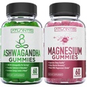 Ashwagandha & Magnesium Gummys用于改善睡眠和加强身体功能。 Ashwagandha Boosts Mood & Energy - 镁帮助恢复肌肉和解放-Vegan