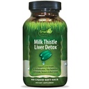 Irwin Naturals Milk Thetle Liver Detox - 60 液态软胶 - 支持肝脏健康与Dandelion, Artichoke, Turmeric & Green Beet根