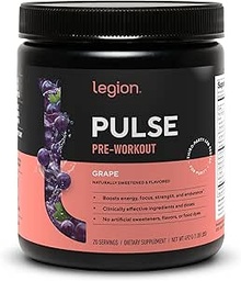 LEGION - 所有天然氮氧化物 预研饮到靴状能量, Creatine 自由, 自然甜化, Beta Alanine, Citrulline, Alpha GPC(葡萄)