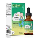 Kiddivit 婴儿维生素A&D 液滴配有维生素E – Gentle Immune 和 Vision 支持补编 – 60 Daily services, Dropper Including, Glass Bottle – 糖无糖,Gluten Free, Vegetarian, 2oz