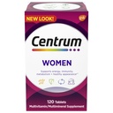 Centrum Multivitamin for Women, Multivitamin/ Multiminal Supplement with Iron, Vitamin D3, B 维生素和抗氧化维生素C和E, Gluten Free, N-GMO Infedients - 120 Counters