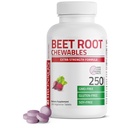 Bronson Beet Root Chewables 2000 MG, Grape Flawared - Extra Starge 2000 MG Pervice 环流支持心脏健康与Stamina, Non-GMO, 250 Vegetarian Grape Flawared Chewable 餐饮板