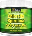 (原始内容存档于2019-09-21) (英语). Good Natured Premium Chlorella Spirulina Powder 85 services | Non-GMO | Sunlight grown |深绿色 |裂的细胞壁 |分析 |高蛋白 | Vegan有机瓶 |山水