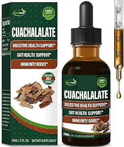 Cuachalalate Drops 支持消化健康,胃溃疡 Ulcer, Gut Health & University Boost, Cuachalalate Bark(Cuachalalate Corteza)的草药提取. 2oz.